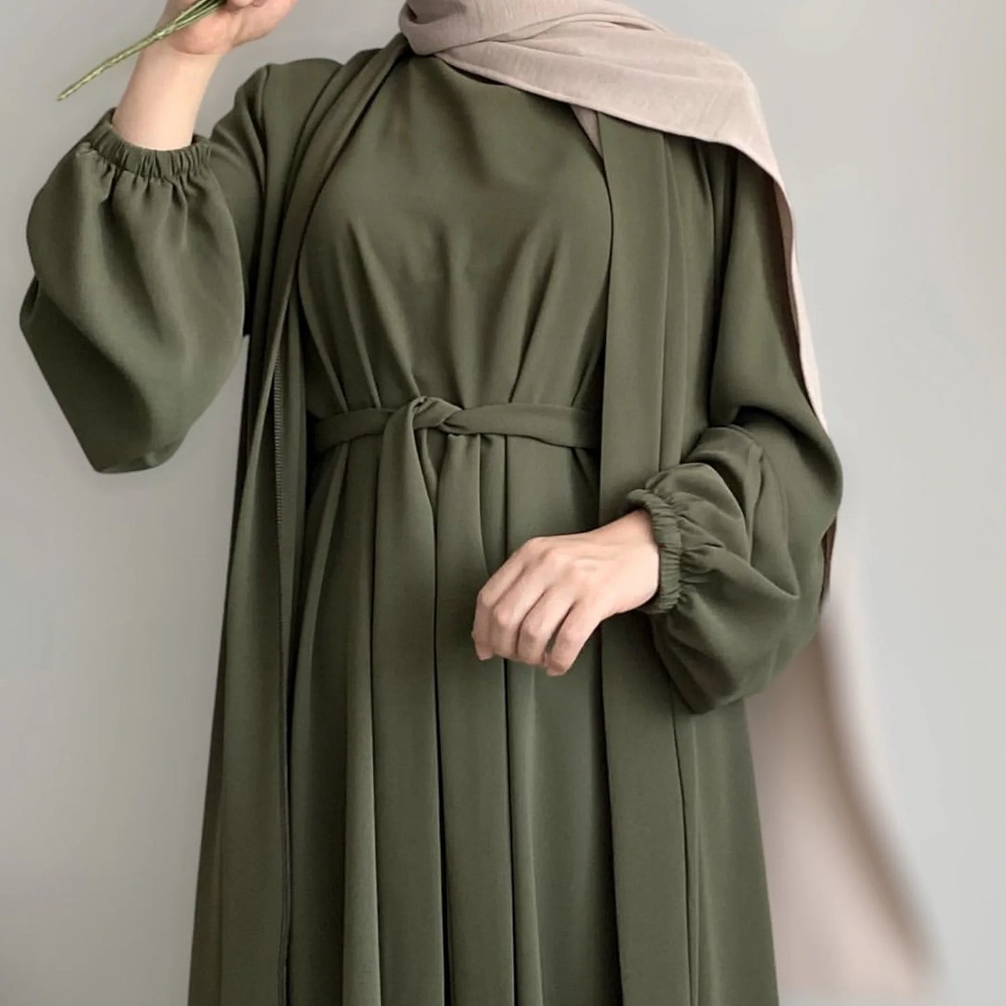2024 New Muslim Sets for Women Ramadan Prayer Dress Modest Dresses Eid Dubai Abaya Female Islam Clothing Elegant Party Clothes