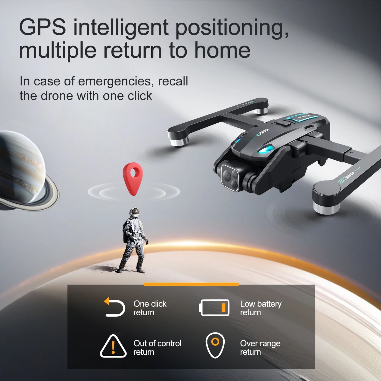 GPS Dron Drone S188 Wifi Fpv Professional Quadcopter Racing Drones with Camera Brushless Obstacle Avoidance Helicopter Toys Boys