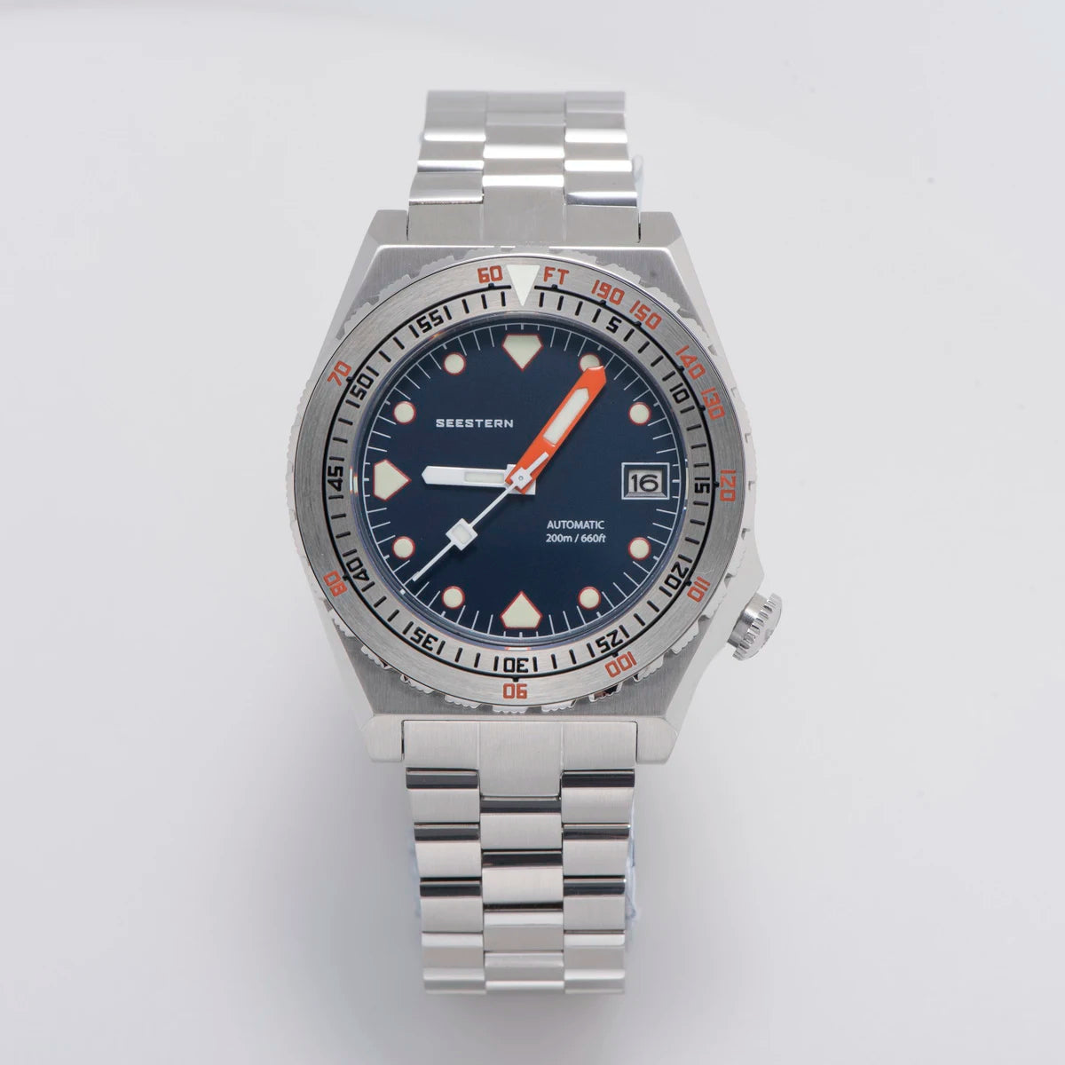 SEESTERN SUB600T Mens Diver Watch Automatic NH35 Movement Ceramic Bezel Lume Mechanical Wristwatches Sapphire Waterproof V3