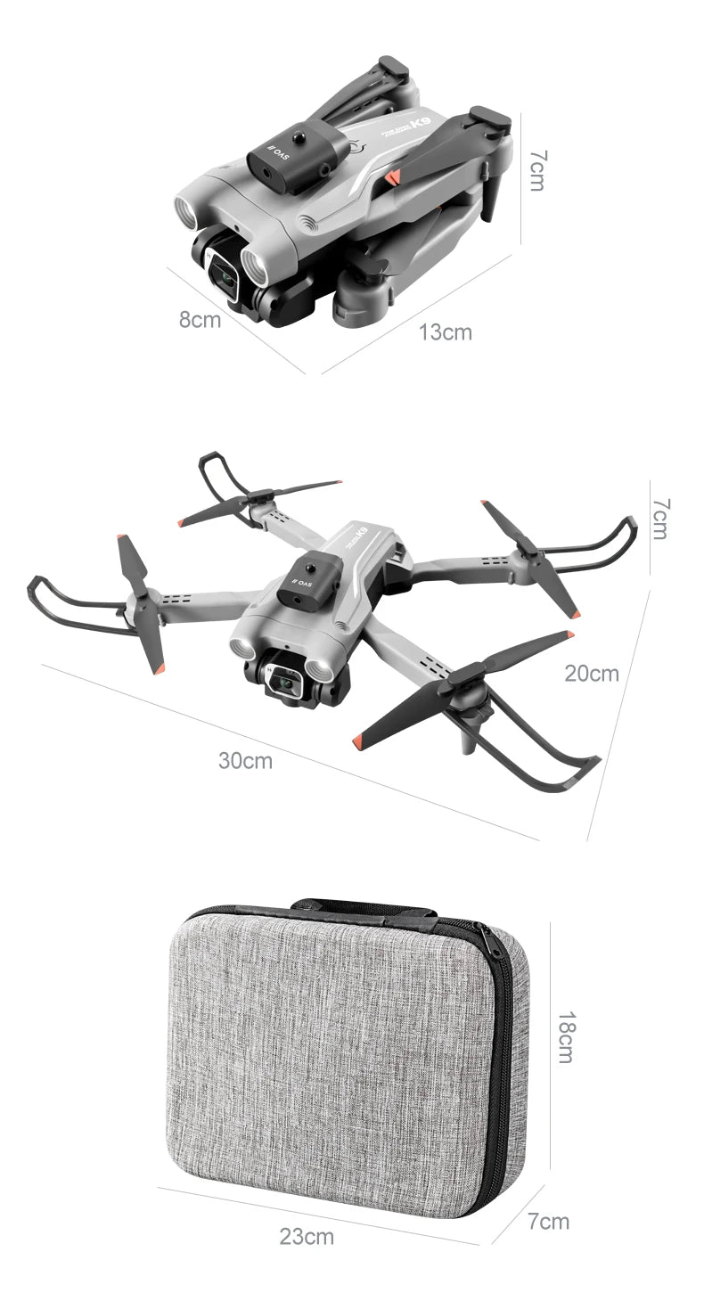KBDFA K9 Drone 4K EIS Ultra HD Camera All-round Obstacle Avoidance Aerial Photography Mini Dron RC Toy for Kids Gift Vs Z908 Pro