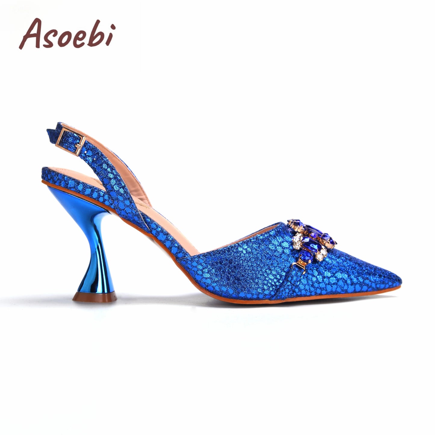Gold Sandals for Women 2024 Luxury Wedding Pumps High Heels Rhinestone Design Party Shoes and Bags Set for Wedding Party