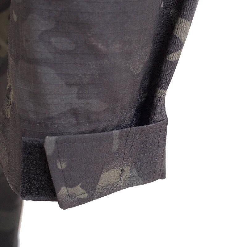 Outdoor Uniform Tactical Suits Wear Resistant T-Shirt Hood Pants Men Clothes Combat Shirts Airsoft Paintball Hunting Clothing