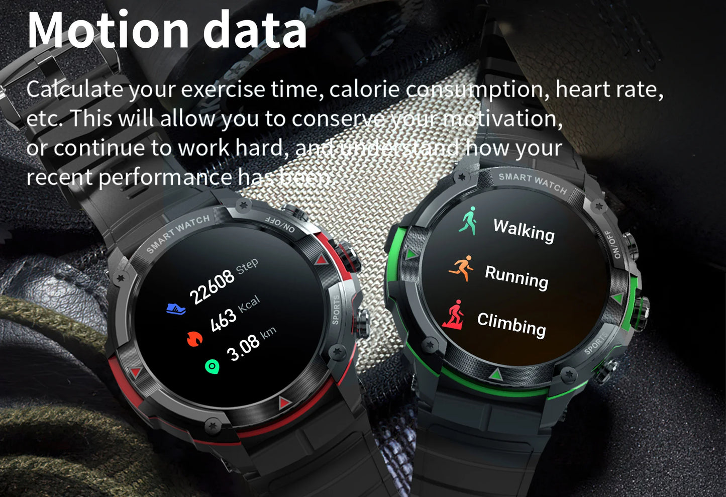 MASX MOSS Ⅱ smart watch 1.43'' AMOLED Display 420mAH bluetooth call Military-grade Toughness Waterproof Sport watch men