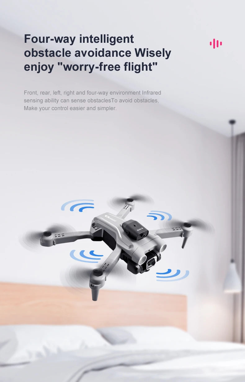 KBDFA K9 Drone 4K EIS Ultra HD Camera All-round Obstacle Avoidance Aerial Photography Mini Dron RC Toy for Kids Gift Vs Z908 Pro