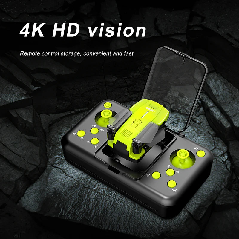 Mini RC Drone 4K Wifi FPV Professional HD aerial camera Foldable indoor quadcopter RC Helicopter Kids RC Toy Gift parking mat