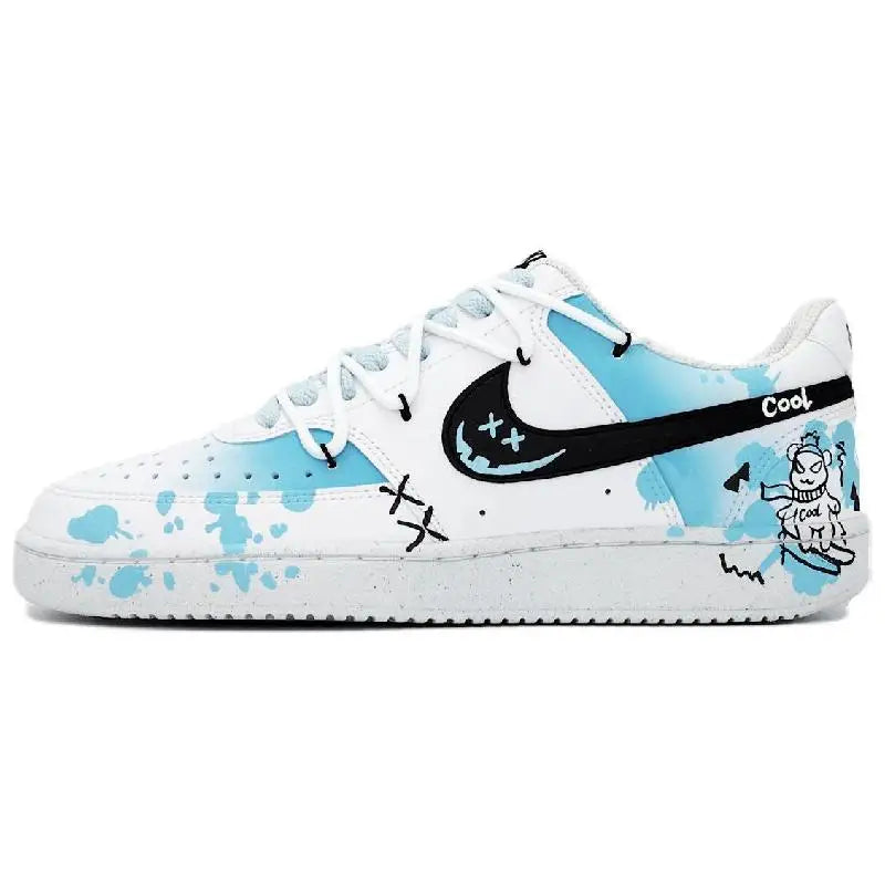 【Customize】Nike Court Vision 1 Skateboarding Shoes Men Low-top Blue Sneakers shoes DH2987-101