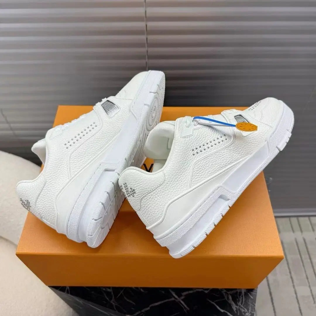 2025 New Men's Black Breathable Casual Shoes High Street Men's Lace-up Platform To Increase Leisure Sports Shoes Men's Shoes