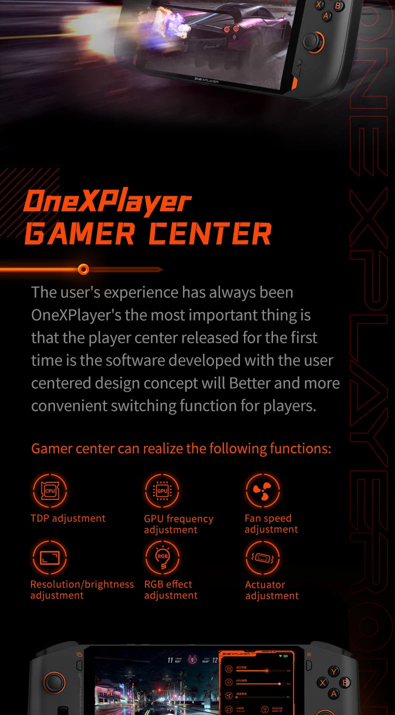 OnexPlayer miniPro AMD Ryzen 7840U Handheld 3A Gamepad Laptop 32G 1T 2T PC Game Console Win11 7" 1200P Touch Pocket Computer