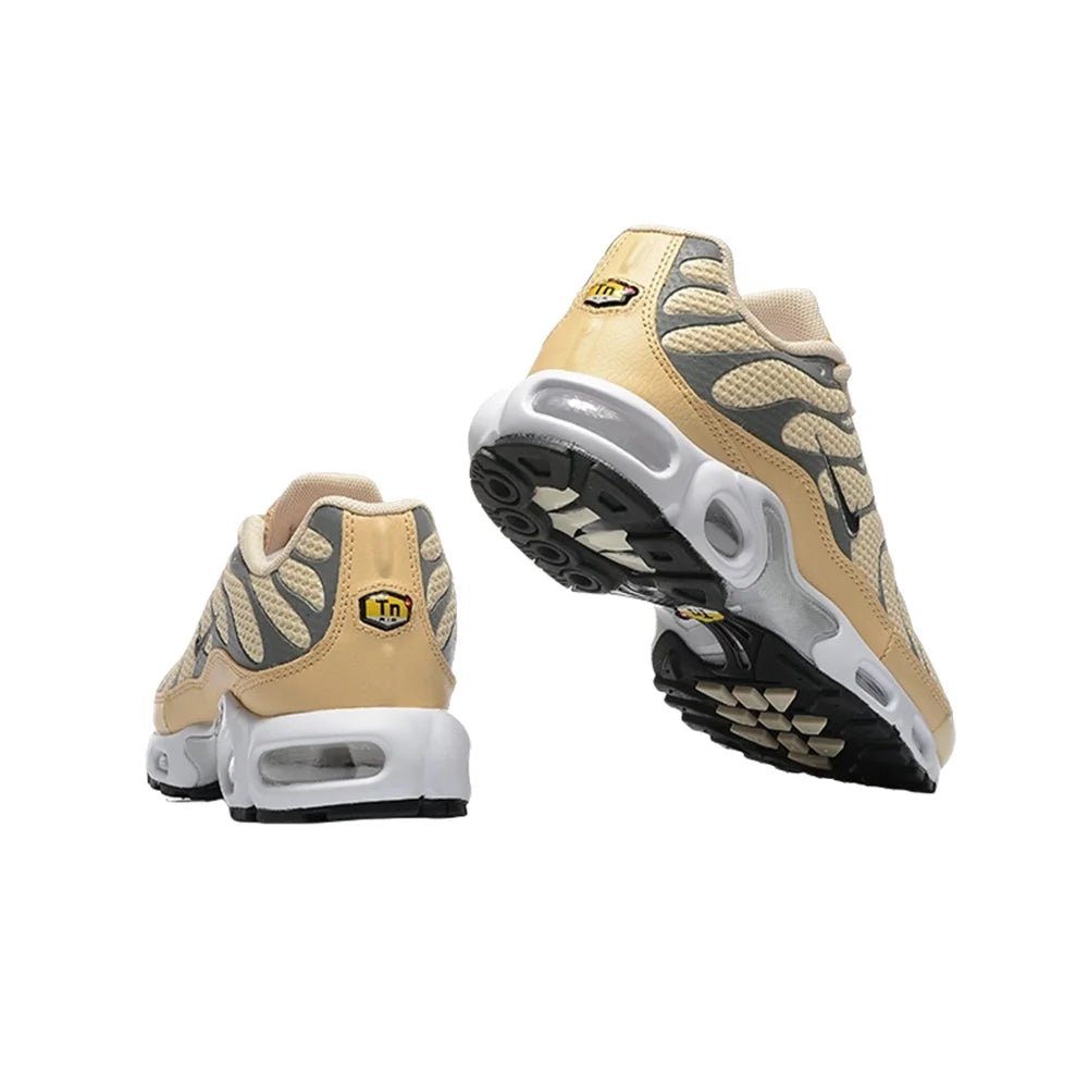 Nike Original Air Max Plus Tn Men Fashion Versatile Anti-slip Wear-resistant Fabric Sports Running Shoes Dark Beige FV8480-200