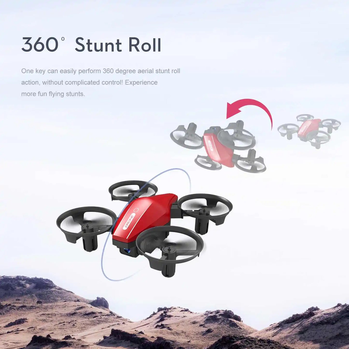 2.4G Mini RC Stunt Drone GT1 Headless Mode 360° Roll Professional Quadcopter Pocket Portable Small Dron Gifts Toys for boys