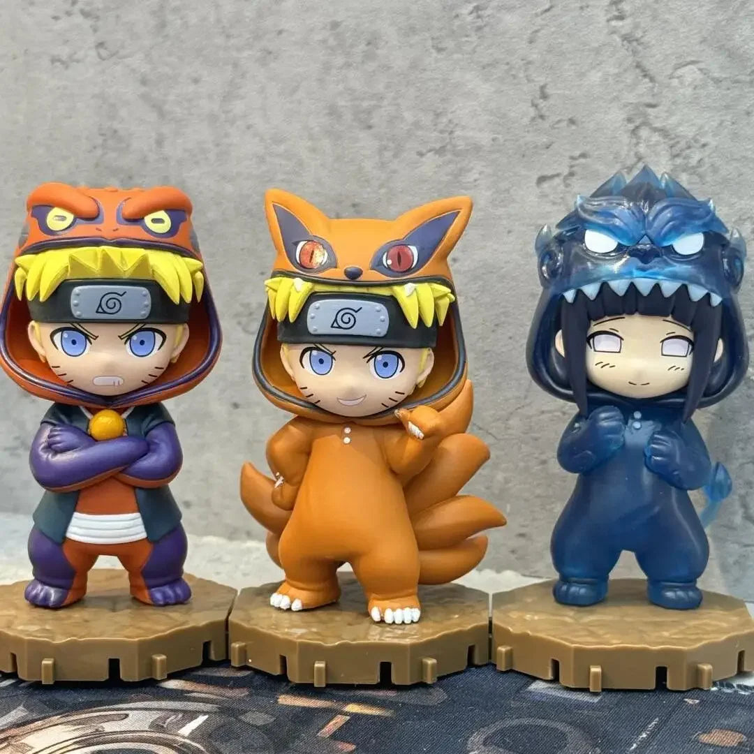 White background in stock Genuine BNFIGUREQ Pajamars series naruto shippuden Q version figure collection gifts