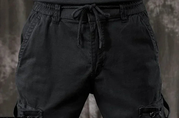 Trousers Black Cargo Jeans for Men with Pockets Male Cowboy Pants Motorcycle Classic 2024 Trend Designer Autumn Clothing Denim