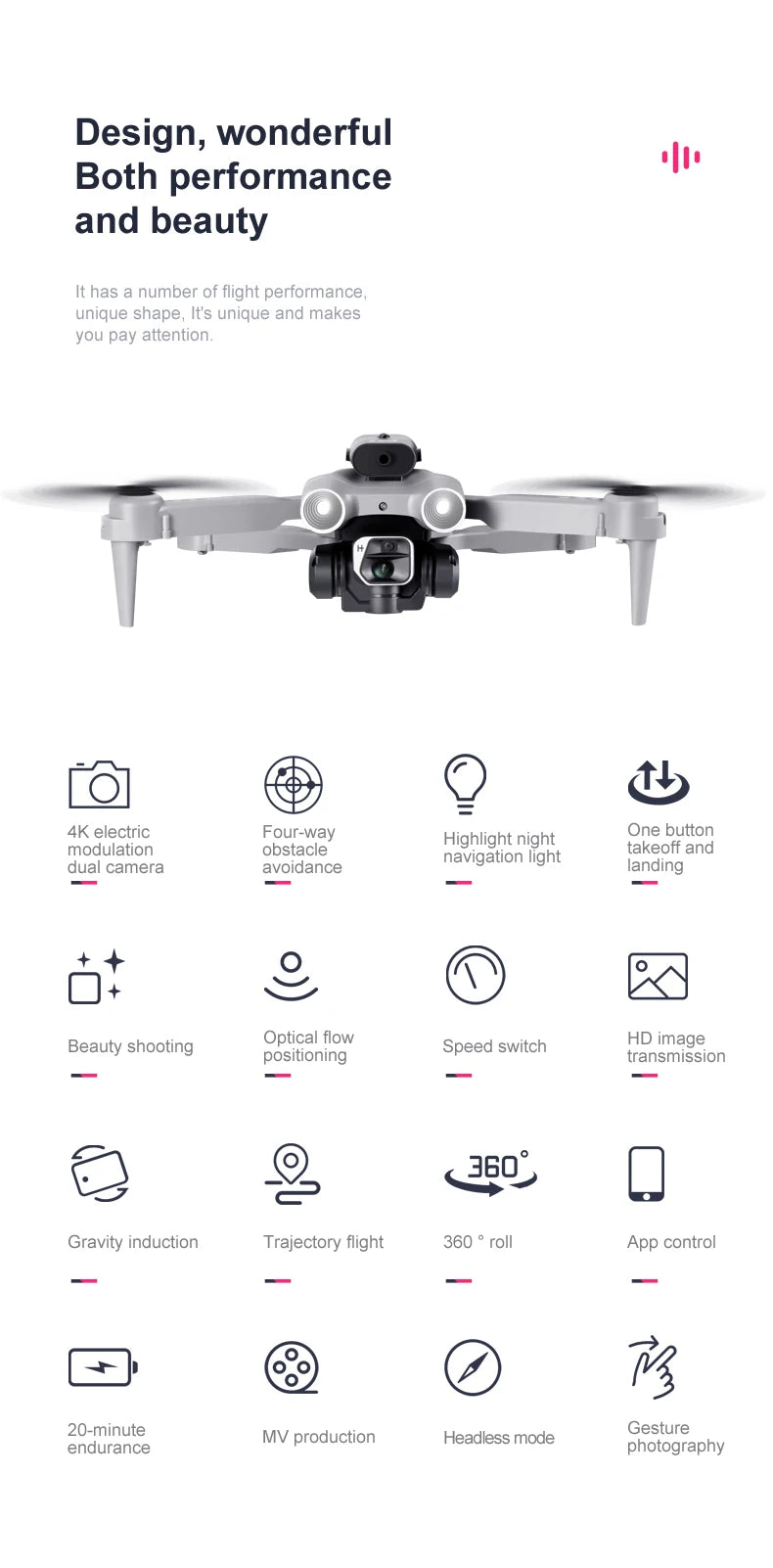 KBDFA K9 Drone 4K EIS Ultra HD Camera All-round Obstacle Avoidance Aerial Photography Mini Dron RC Toy for Kids Gift Vs Z908 Pro