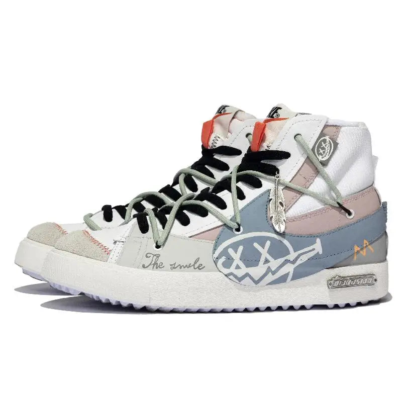 【Customize】Nike Blazer Skateboarding Shoes Unisex Sneakers shoes DD3111-100