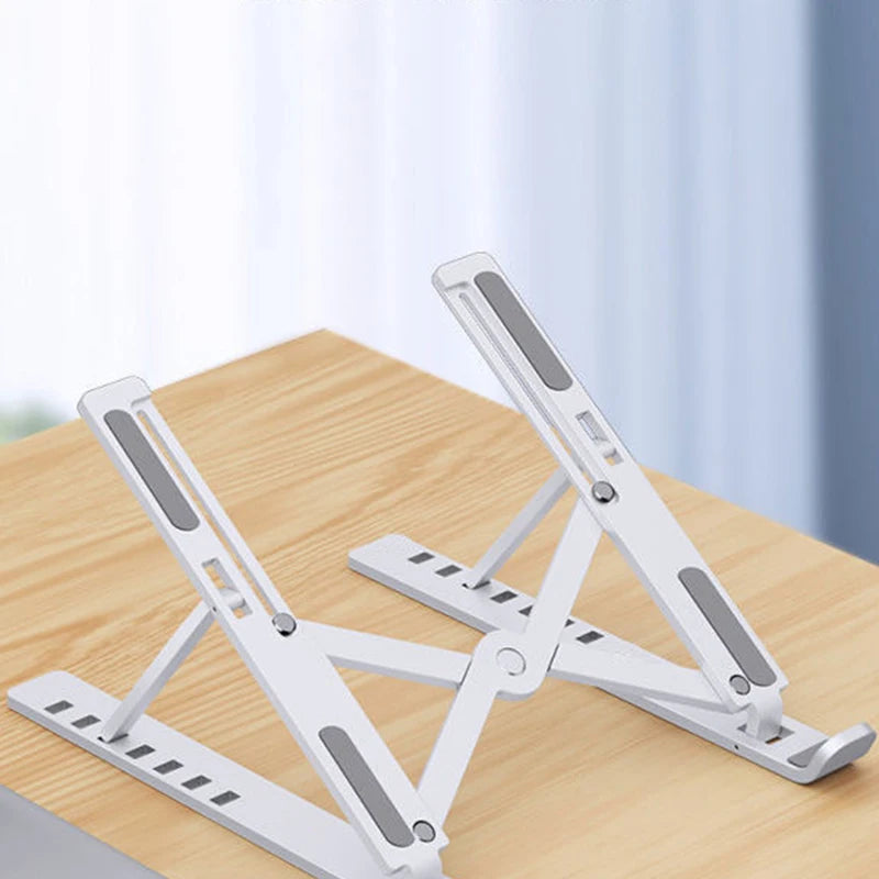 Adjustable Laptop Stand Notebook Stand Table Cooling Pad Foldable Laptop Holder Portable Lapdesk Cooling Bracket Riser New 1 Pc
