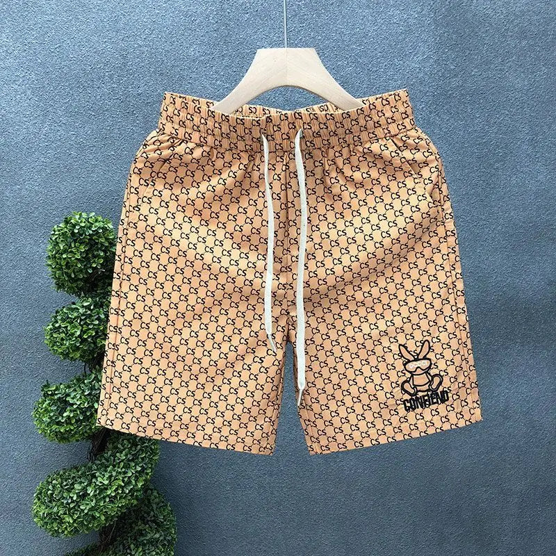 2025 Summer Hot-selling High-quality Letter-printed Shorts Men's Casual Fashion Breathable and Comfortable Sports Shorts