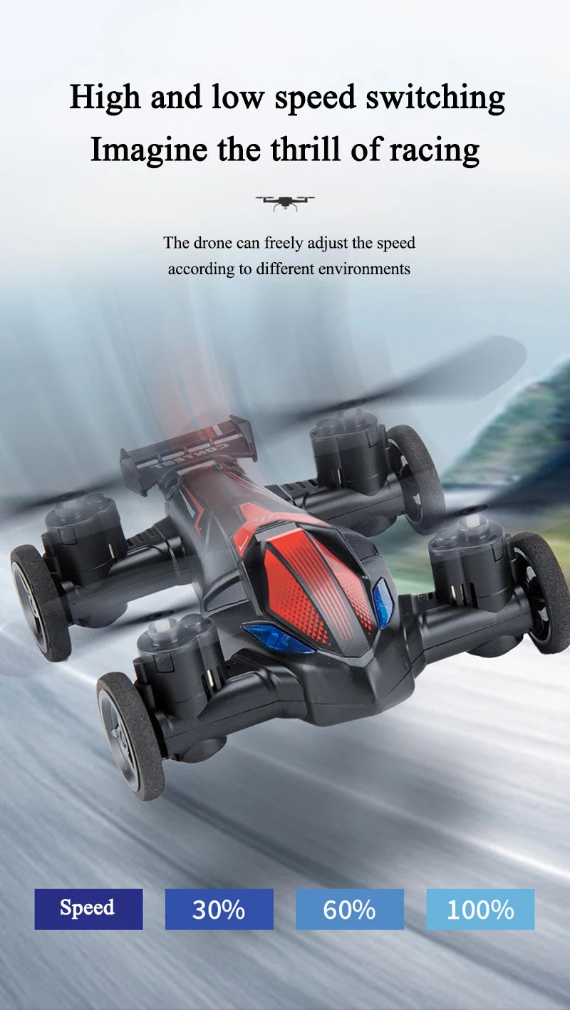 JJRC 2in1 Mini Drone Air-Ground Flying Car 2.4G Dual Mode Racing Professional RC Car Quadcopter Drone Children Off-road Toy Dron