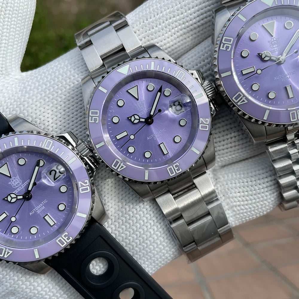 STEELDIVE New Color Scheme Classic Water Ghost SD1953 Swiss BGW9 Luminous NH35 Movement 30Bar Waterproof Mechanical Wristwatch
