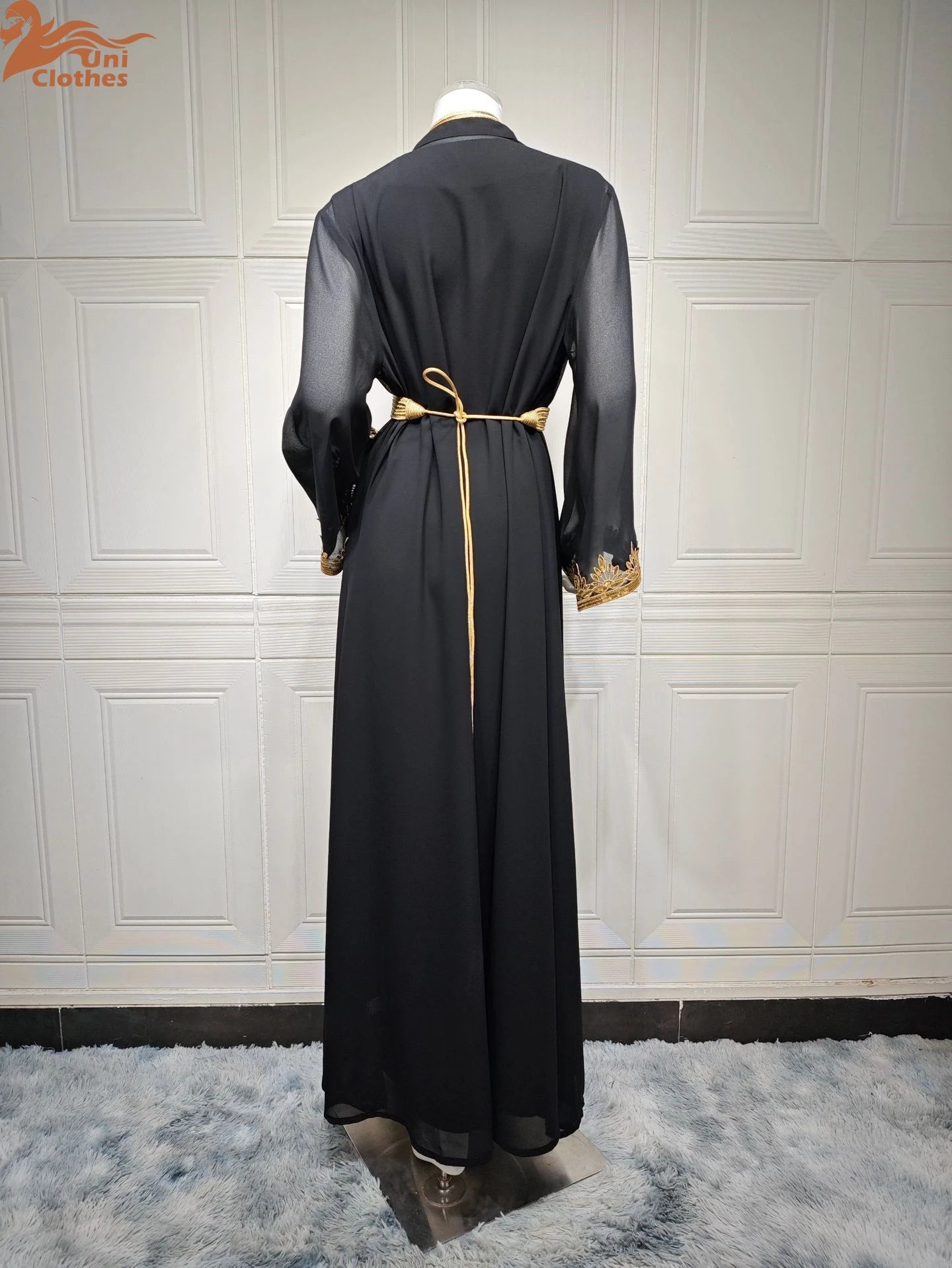 Muslim Sets Women Embroidery Evening Dress Dubai Abaya Turkey Kaftan Eid Djellaba Ramadan Morocco Caftan Jalabiya Vestido AB422