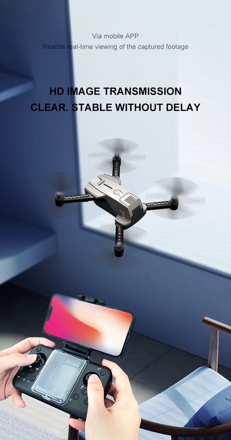 Mini RC Drone 4K Wifi FPV Professional HD aerial camera Foldable indoor quadcopter RC Helicopter Kids RC Toy Gift parking mat