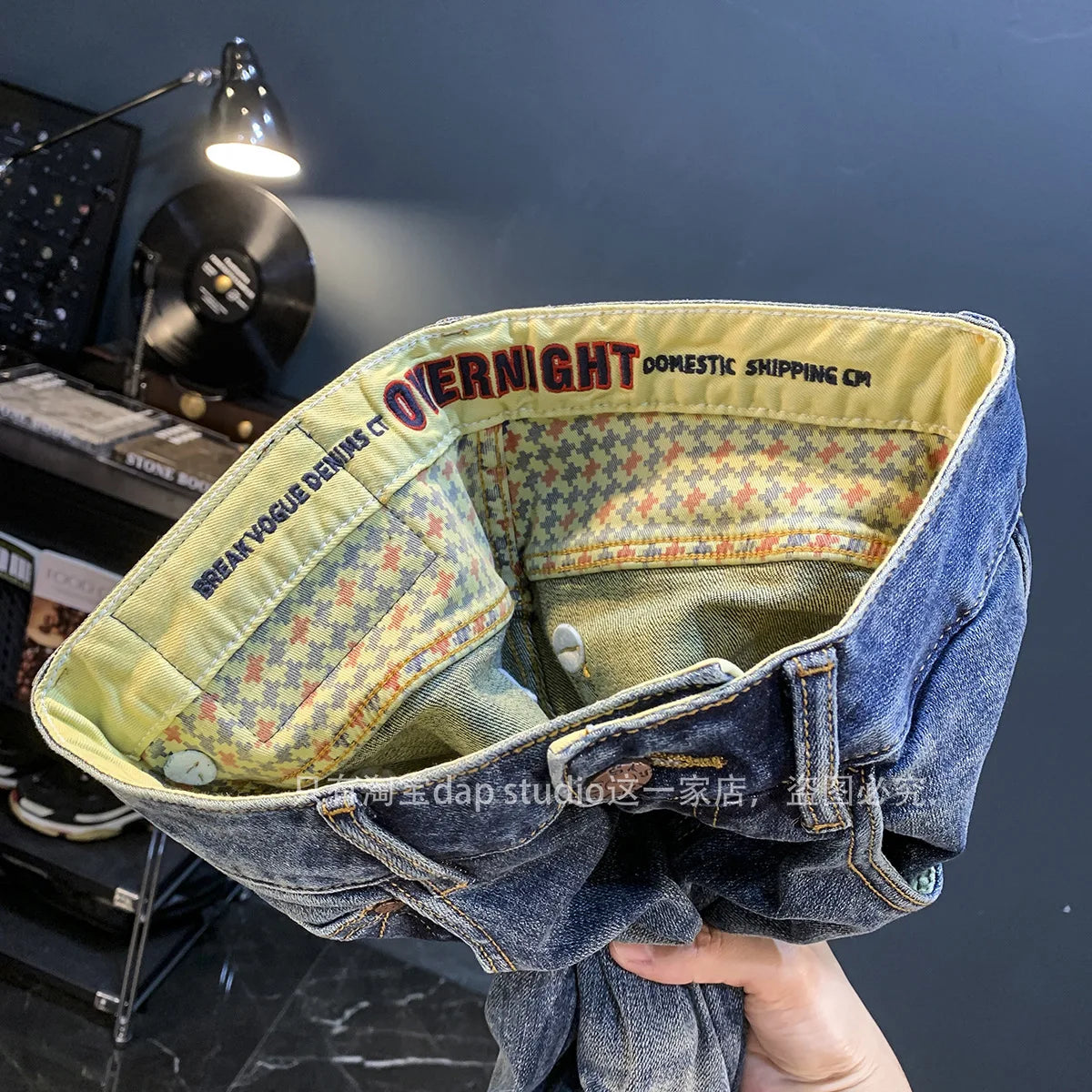 Light Luxury Jeans for Men 2024 Autumn Retro Distressed Casual Trousers Fashion Street Skinny Denim Pants