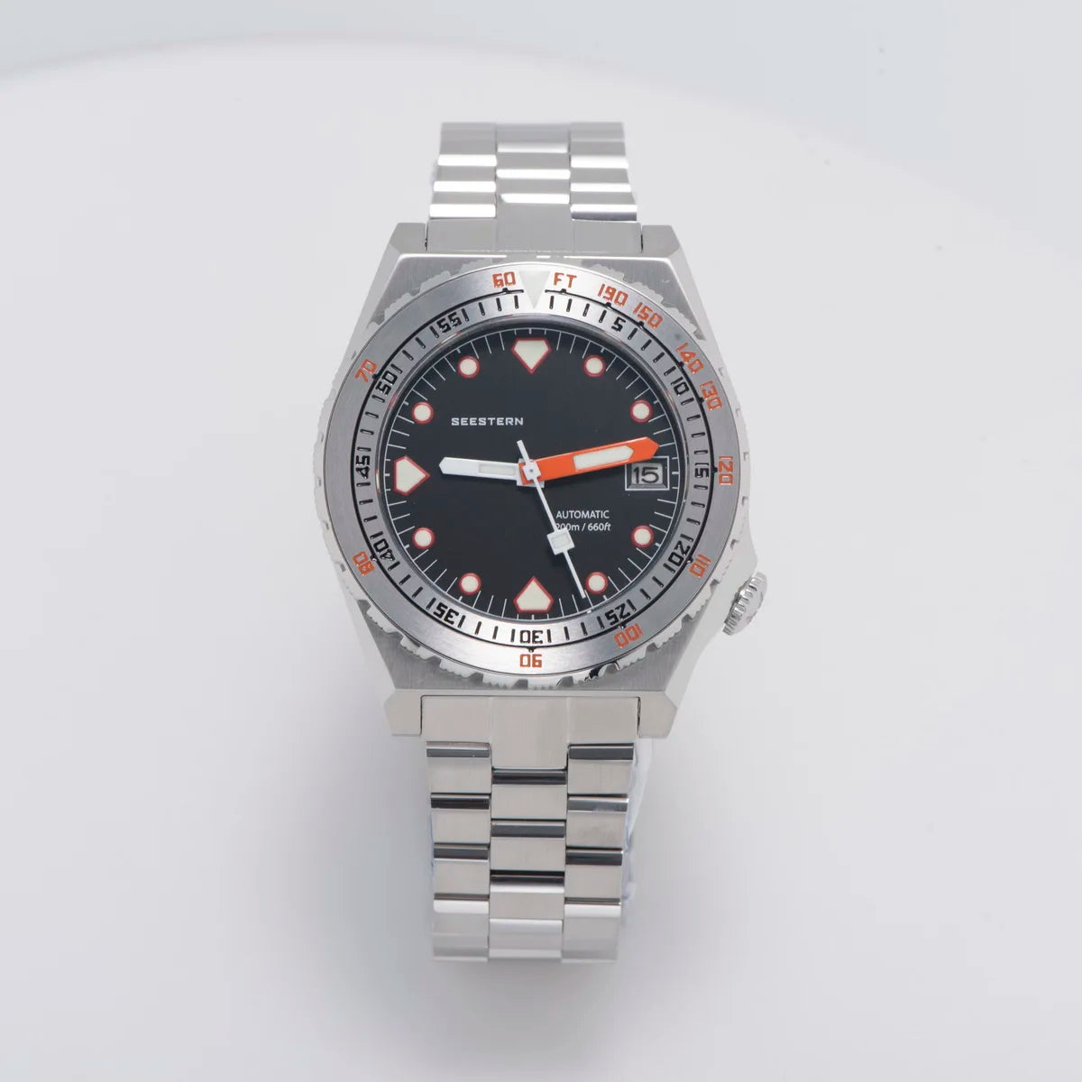 SEESTERN SUB600T Mens Diver Watch Automatic NH35 Movement Ceramic Bezel Lume Mechanical Wristwatches Sapphire Waterproof V3