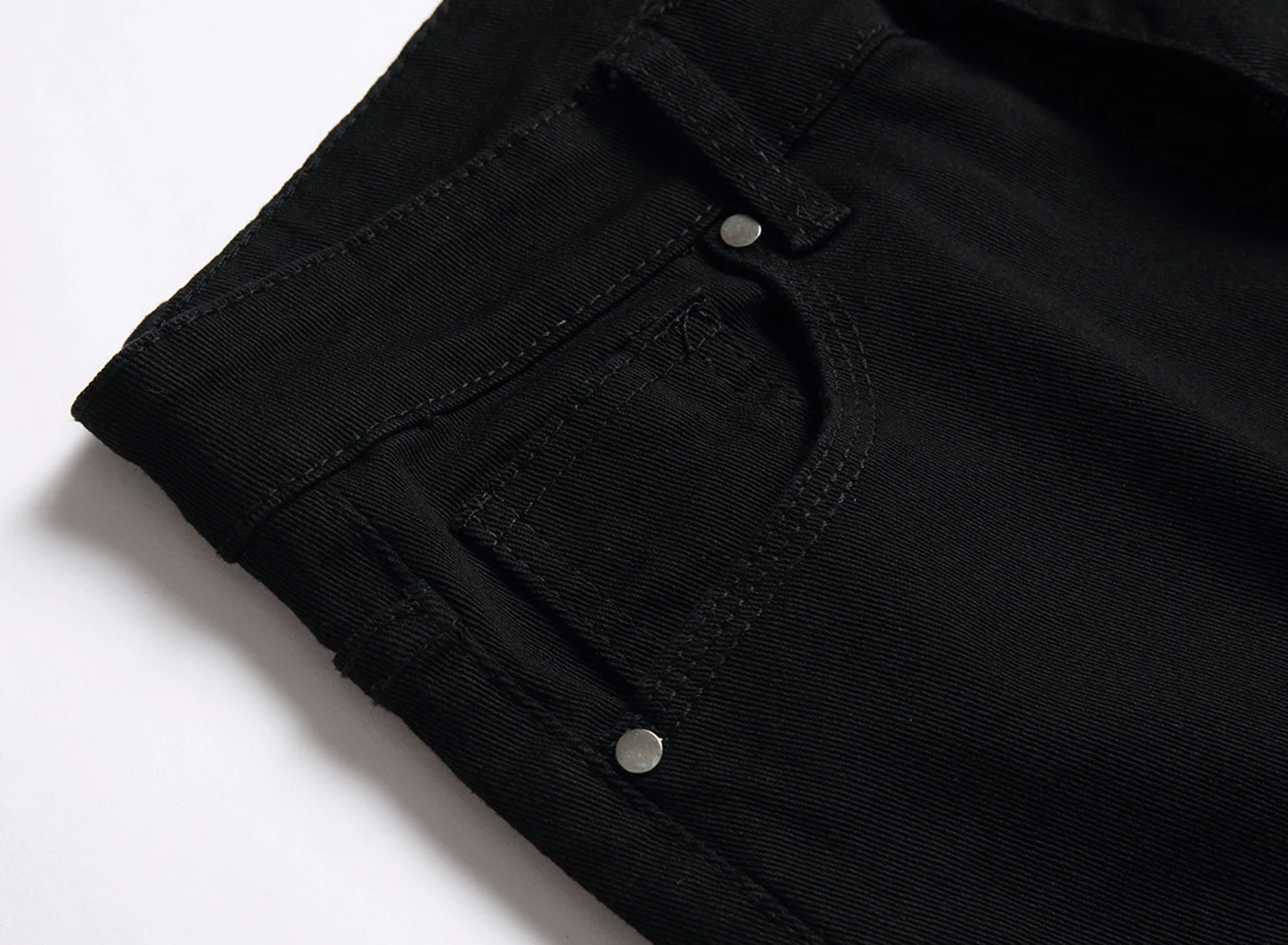 Men Black Stretch Skinny Fit Pencil Jeans Trousers Knee Ripped Distressed Motorcycle Biker Jeans Pants For Men's