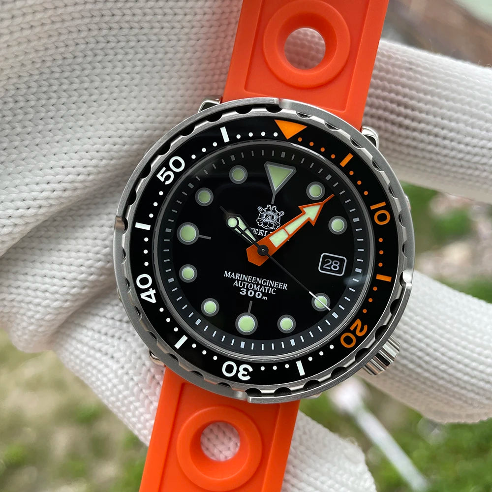 New Tuna Can Classic Watch For Men STEELDIVE SD1975C Super Luminous Ceramic Bezel 300M Waterproof NH35 Movement Dive Wristwatch