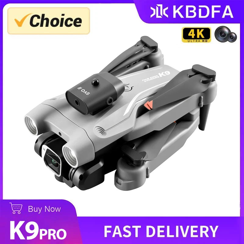 KBDFA K9 Drone 4K EIS Ultra HD Camera All-round Obstacle Avoidance Aerial Photography Mini Dron RC Toy for Kids Gift Vs Z908 Pro