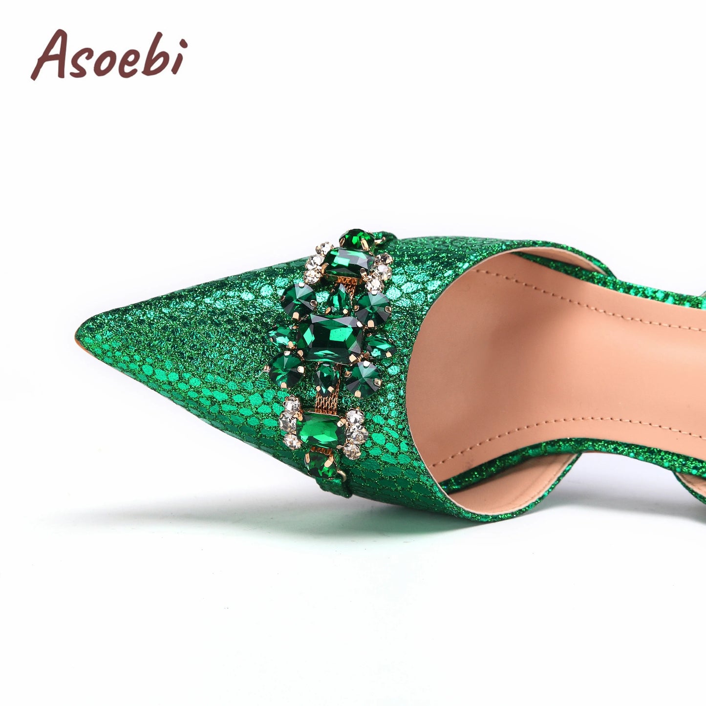 Pink Color Sandals for Women 2024 Luxury Wedding Pumps High Heels Rhinestone Design Party Shoes and Bags Set for Wedding Party
