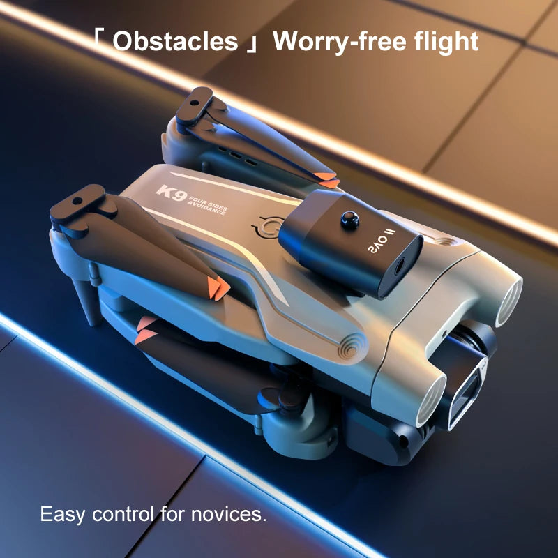 KBDFA K9 Drone 4K EIS Ultra HD Camera All-round Obstacle Avoidance Aerial Photography Mini Dron RC Toy for Kids Gift Vs Z908 Pro