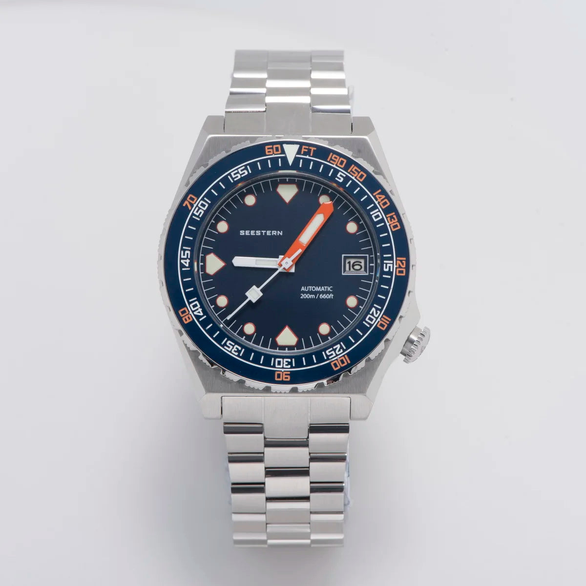 SEESTERN SUB600T Mens Diver Watch Automatic NH35 Movement Ceramic Bezel Lume Mechanical Wristwatches Sapphire Waterproof V3