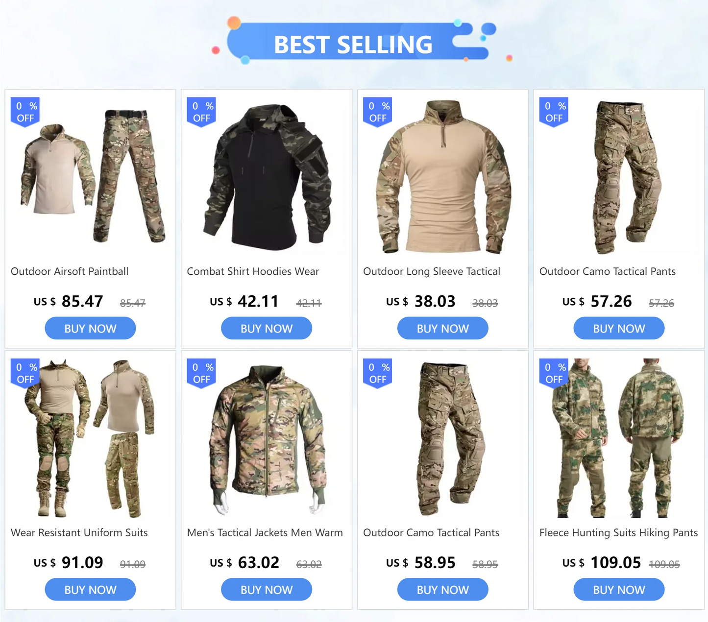 Outdoor Long Sleeve Tactical Shirts CP Combat Shirt 1/4 Zipper Ripstop Cotton Wear-resisting Camo Airsoft T Shirts Men Clothing