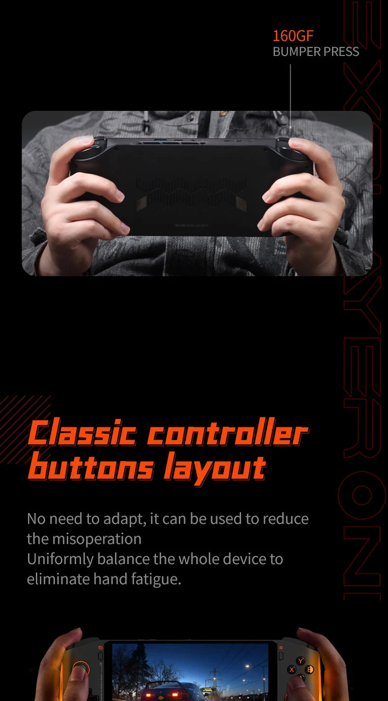 OnexPlayer miniPro AMD Ryzen 7840U Handheld 3A Gamepad Laptop 32G 1T 2T PC Game Console Win11 7" 1200P Touch Pocket Computer