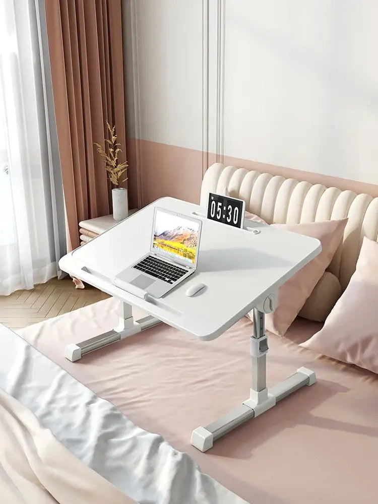 Foldable Standing Laptop Lift Desk Portable Table for MacBook Air Pro 13 14.2 16.2 17.3 Adjustable Laptops Bed Stand Lapdesk