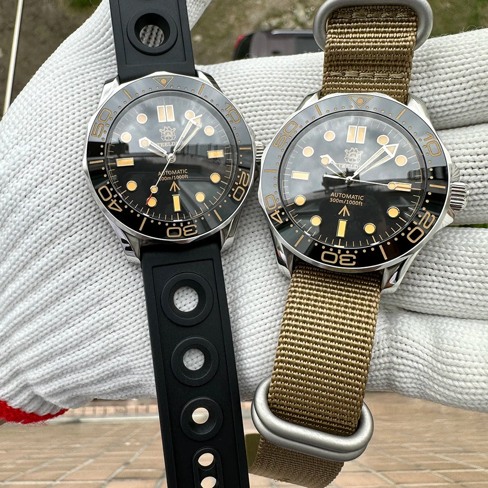 STEELDIVE SD1957 Best Seller 42MM Ceramic Bezel 300M Waterproof Super Luminou Sapphire Glass NH35 Automatic Men Dive Watch Reloj