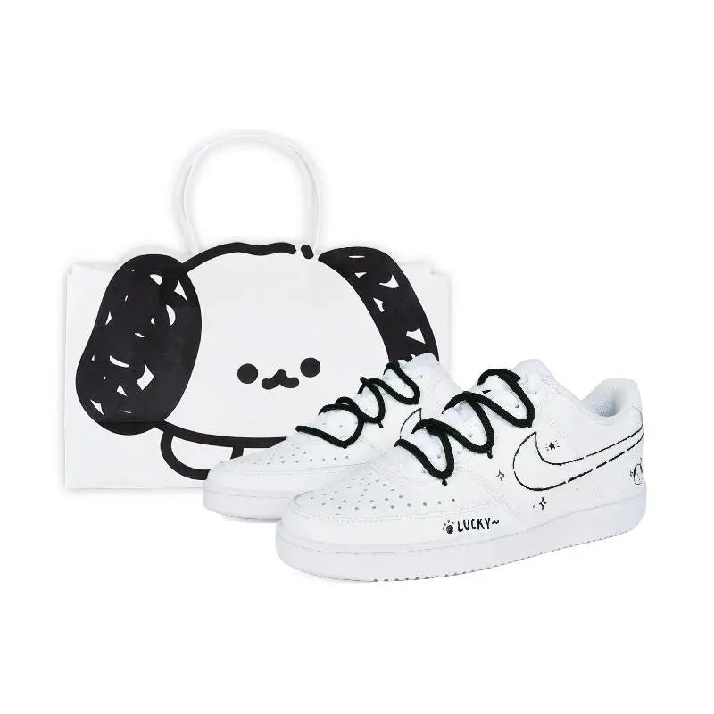 【Customize】Nike Court Vision 1 Skateboarding Shoes Women's Sneakers shoes CD5434-100