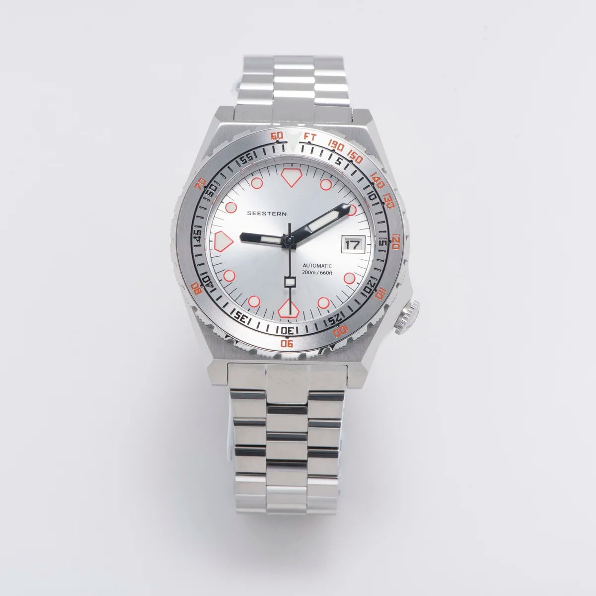 SEESTERN SUB600T Mens Diver Watch Automatic NH35 Movement Ceramic Bezel Lume Mechanical Wristwatches Sapphire Waterproof V3