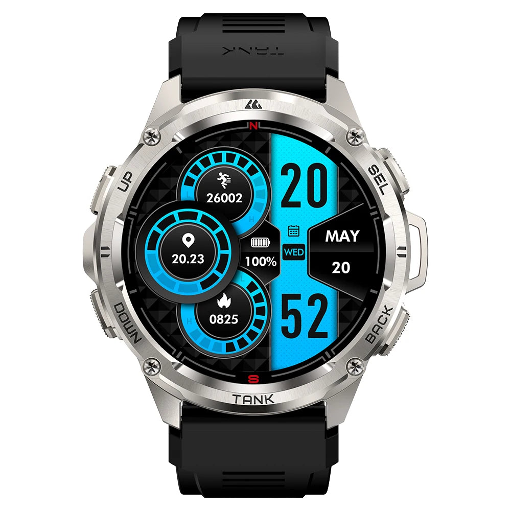 2024 Original KOSPET TANK T3 Ultra GPS Smartwatch For Men Women Waterproof Smart Watches Military Rugged Bluetooth Digital Watch
