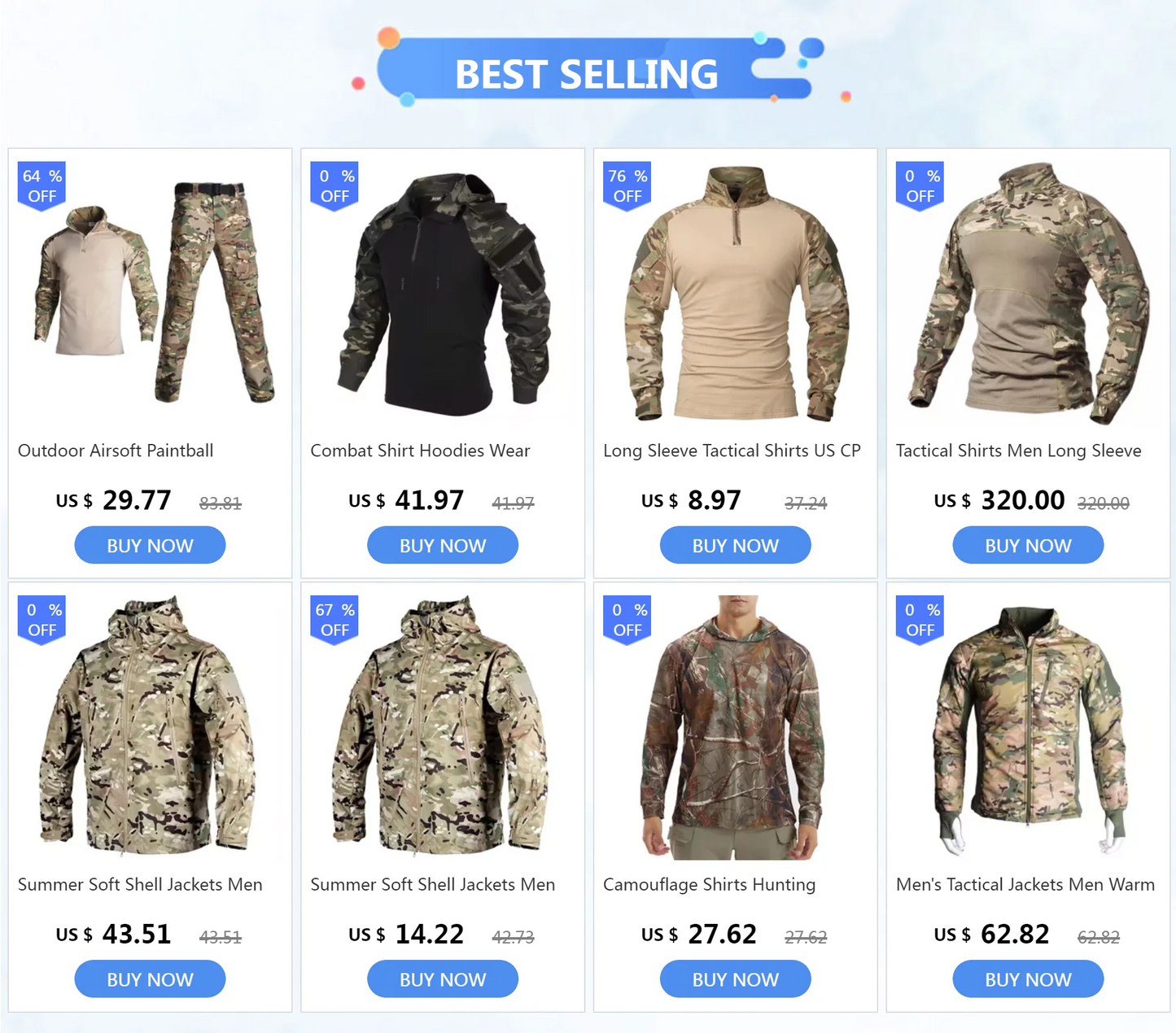 Combat Shirt Hoodies Wear resistant Tops Men Airsoft Tactical Shirts Long Sleeve Paintball Camping Hunting Clothing