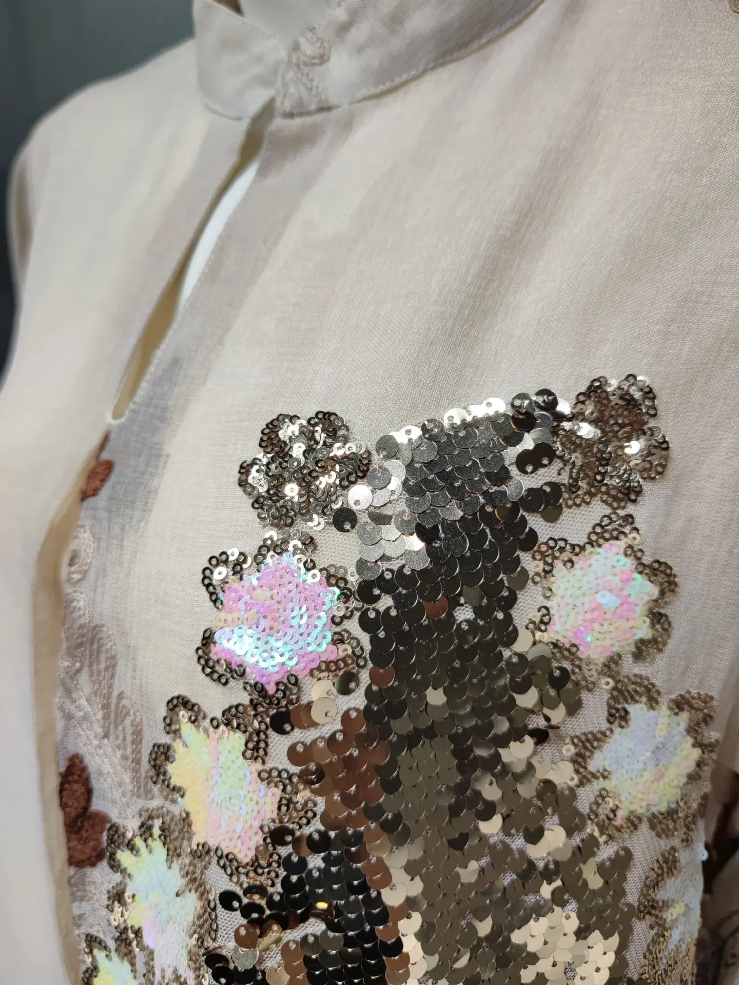 Mesh Sequins Embroidered Abaya Dress for Women Winter 2024 Middle East Arab Oman Dubai Muslim Moroccan Caftan Party Clothes Eid