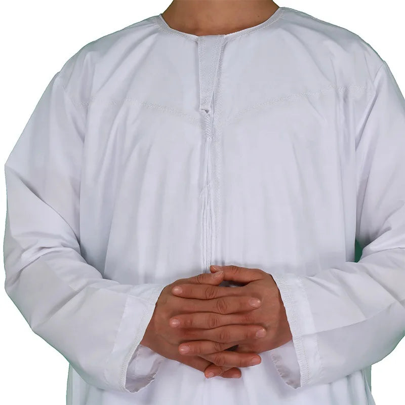 Robe Men Round Neck Arabic Thobe