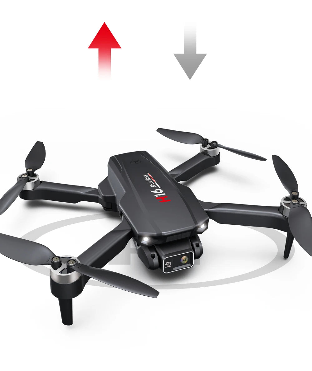 KBDFA New Drone H16 GPS Professional Dual Camera Dron Quadcopter Brushless Aerial Photography Laser Obstacle Avoidance RC Toy