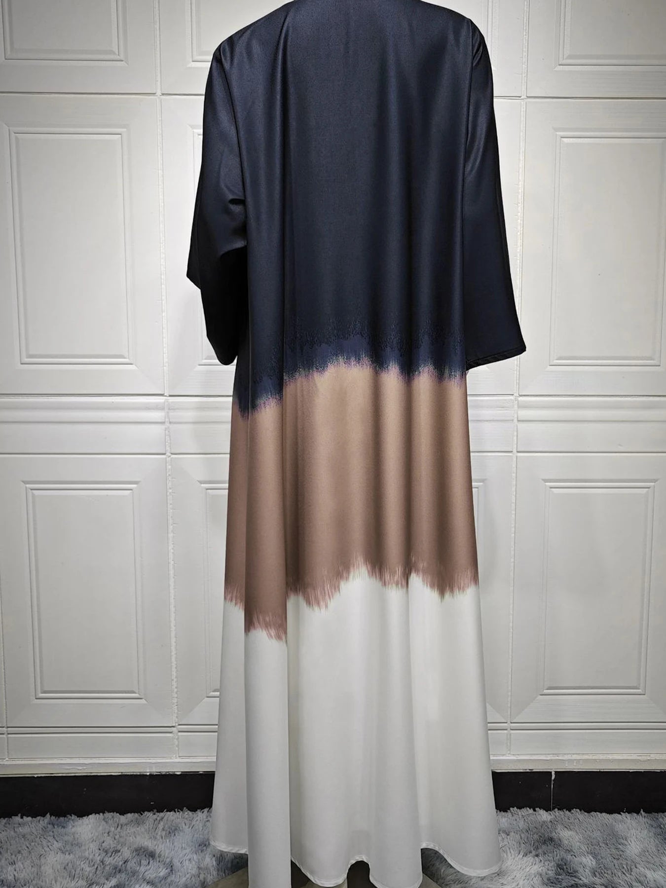 Tie-Dyed Long Dress Party Evening Robe Abaya Women Muslim Moroccan Kaftan Ramadan Jalabiya Islam Dubai Women's Clothes