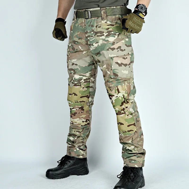 Outdoor Uniform Tactical Suits Wear Resistant T-Shirt Hood Pants Men Clothes Combat Shirts Airsoft Paintball Hunting Clothing