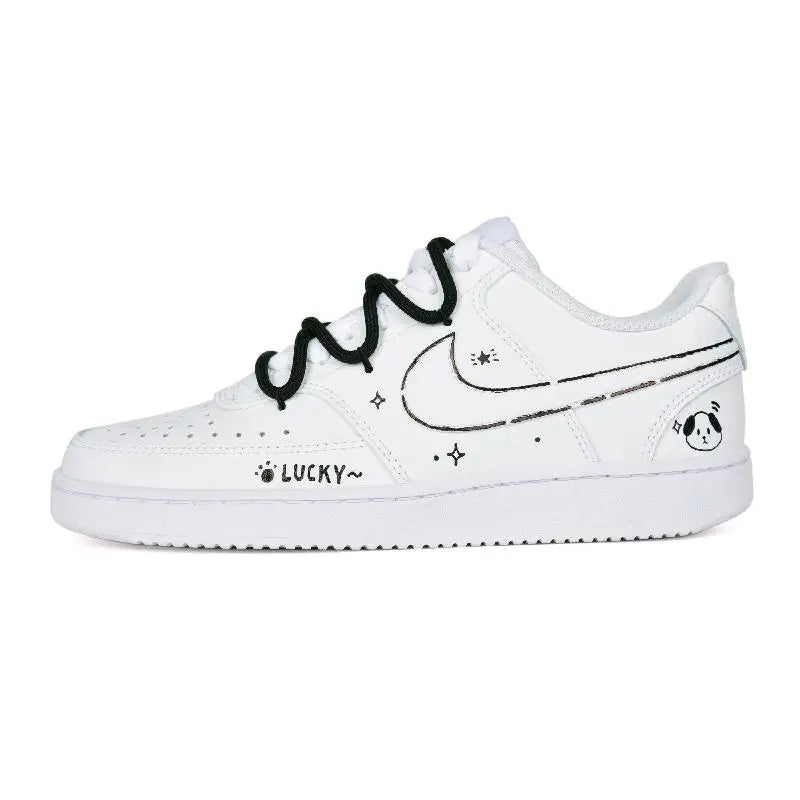 【Customize】Nike Court Vision 1 Skateboarding Shoes Women's Sneakers shoes CD5434-100