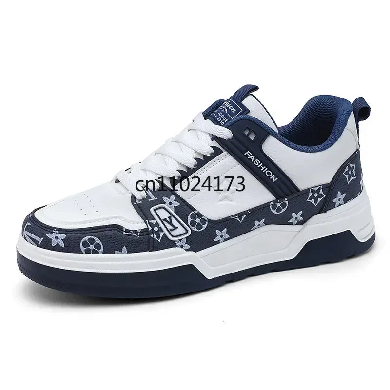 Trendy Men's Cross-Border Shoes New Style Thick Bottom Sports Casual Shoes Men's Popular White Shoes Solvent Shoes Men's Sports