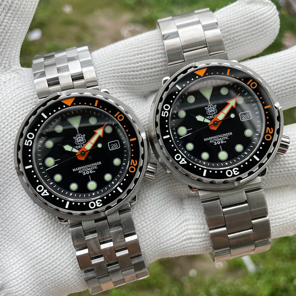 New Tuna Can Classic Watch For Men STEELDIVE SD1975C Super Luminous Ceramic Bezel 300M Waterproof NH35 Movement Dive Wristwatch
