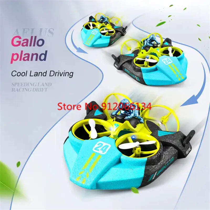 3 In 1 RC Drone Hovercraft Air Flight/Land/Water Driving Quadcopter Aircraft Car Boat Remote Control Airplane Boy Kid Gift Toys