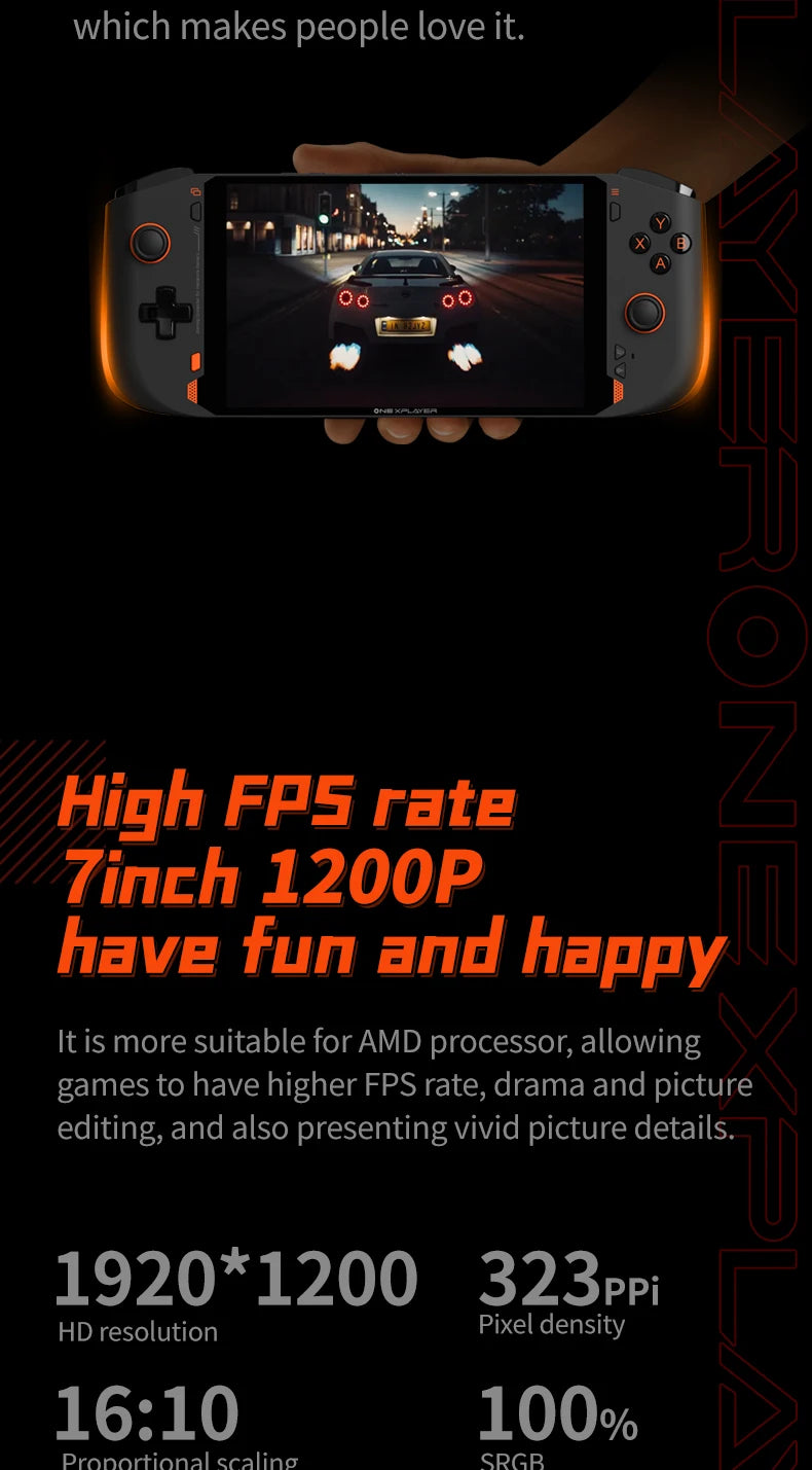 OnexPlayer miniPro AMD Ryzen 7840U Handheld 3A Gamepad Laptop 32G 1T 2T PC Game Console Win11 7" 1200P Touch Pocket Computer